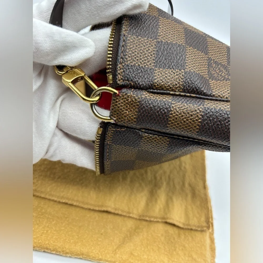 Louis Vuitton LV Accessories Pouch Bag Pochette Accessoires Damier Ebene reg sz